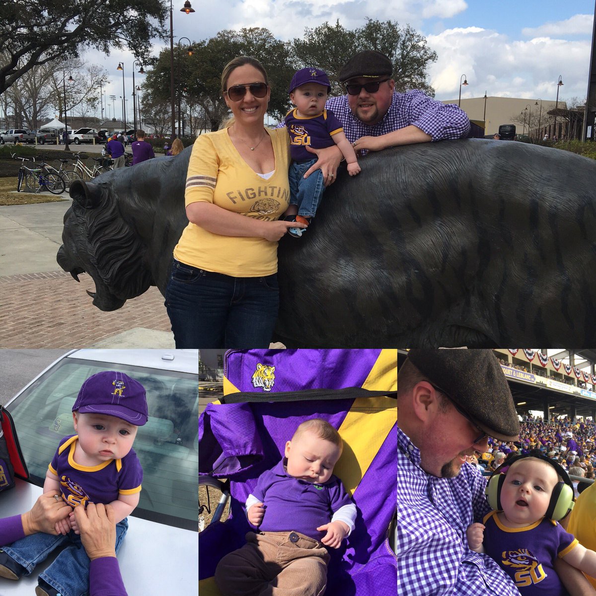 BorghardtLaw's tweet photo. Getting Fisher started early. Forever LSU! #foreverLSU #geauxtiger #LSUDAD #LSUMom #LSU https://t.co/yGfLuRkLLb