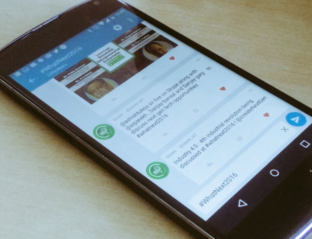 jhaveribhaumik's tweet image. Enjoying the live feed of #whatnext2016 via @HashChatMe #HashChat with #AutoMode ;)