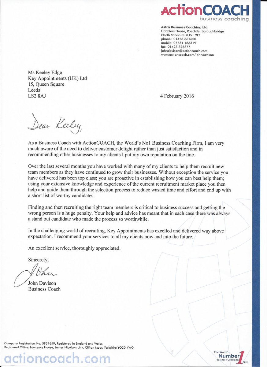 KeeleyEdge's tweet photo. A fabulous testimonial received from @BizCoach_JohnD - thank you John. It's always a pleasure to help your Clients. https://t.co/SAyJ9Yxrw7
