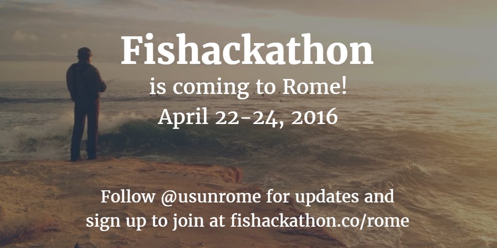 FAO's tweet image. .@USUNRome + #UNFAO bringing @Fishackathon to land in April! Learn more at Fishackathon.co/rome #CodeForFish