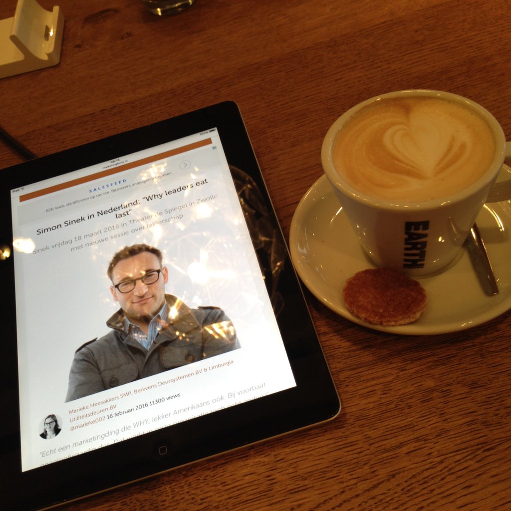 RoxanneRomy's tweet photo. Koffie is op. Tijd voor het seminar van @simonsinek #whyleaderseatlast #theaterdespiegel #zwolle https://t.co/TPJCNKNNe9