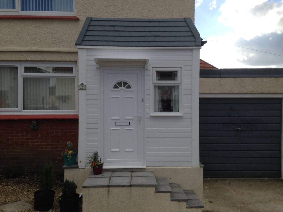 millwey's tweet image. Bespoke porches, a tile effect roof and 2 or 4 pillars, enclosed or open. #fibreglass #porch #tile #property