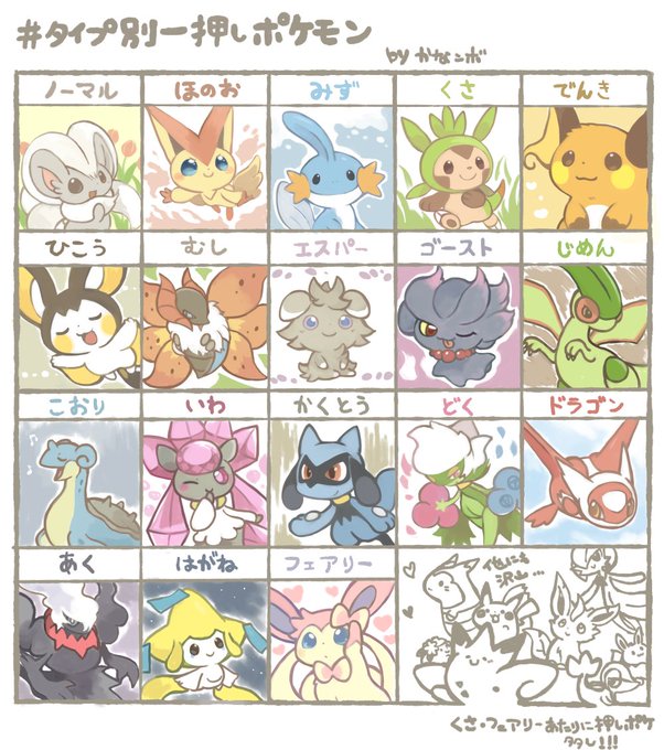 タイプ別一押しポケモンのtwitterイラスト検索結果