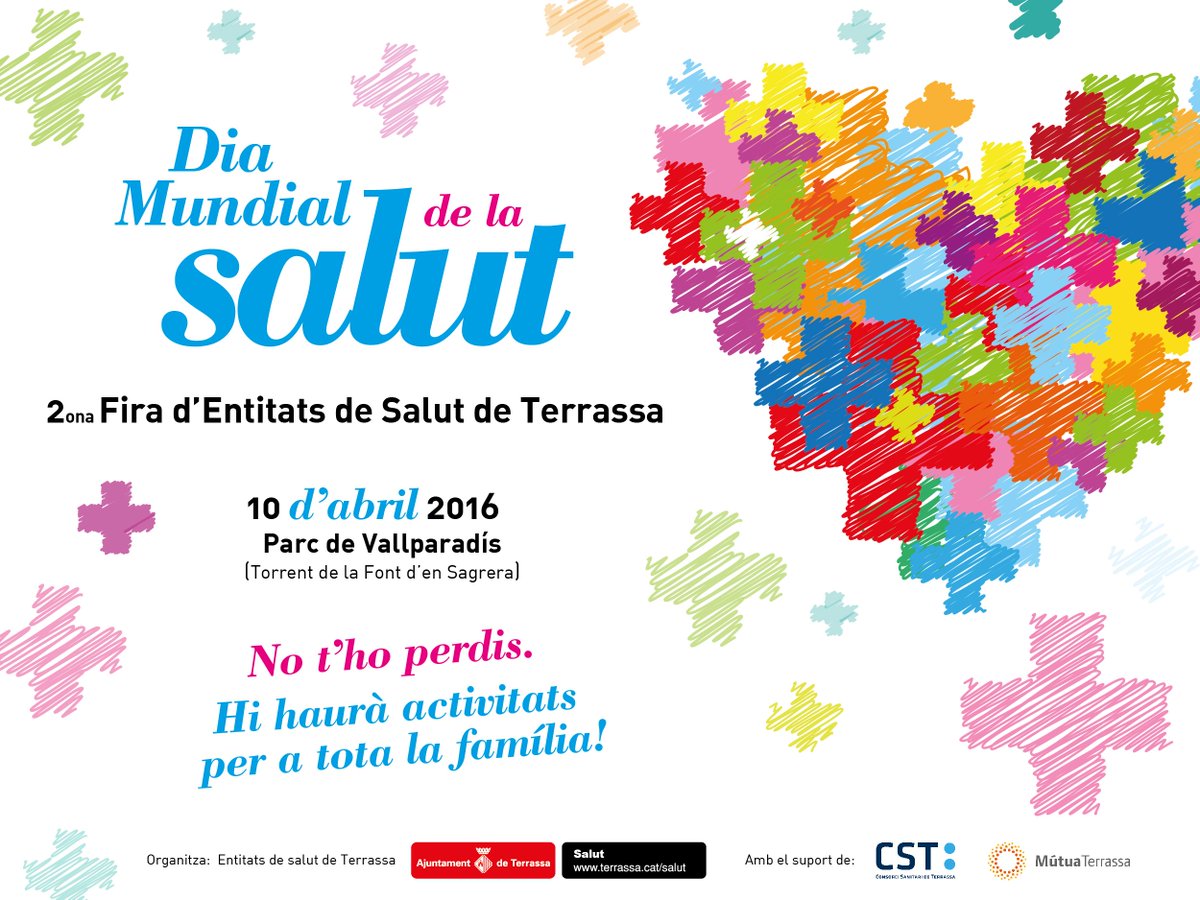 teavalles's tweet photo. El 10 d'abril es celebra el #diamundialdelasalud. Activitats per tota la família i una cursa solidaria  #participa https://t.co/cJJktJxpS1