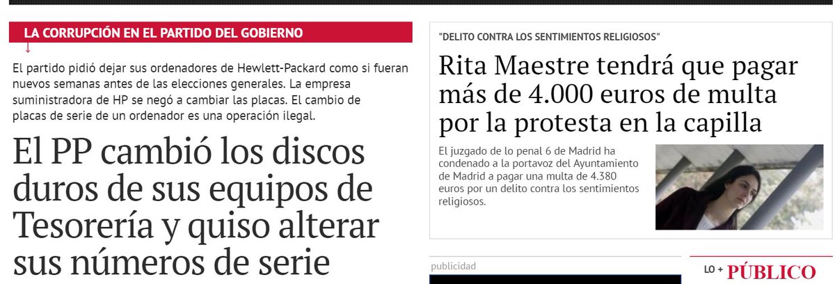 rosamariaartal's tweet photo. Esto es lo que define la España del PP, con la Justicia del PP y la sociedad del PP.  El PP y Rita Maestre https://t.co/gJRKjAsnWm