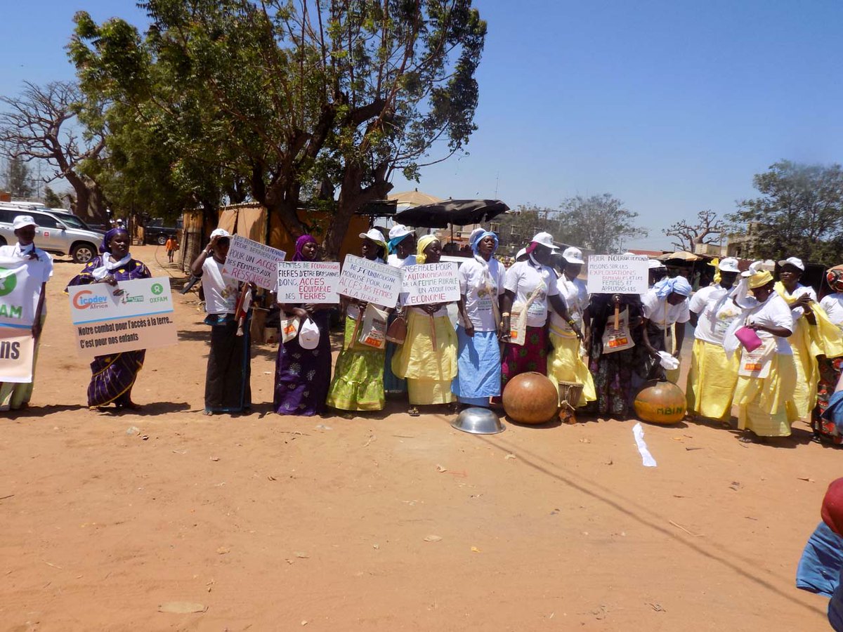 #FemmesRurales se lèvent aujourd’hui pour crier #MaTerreMaVie § demander décideurs passer à action #AfriqueDeLOuest