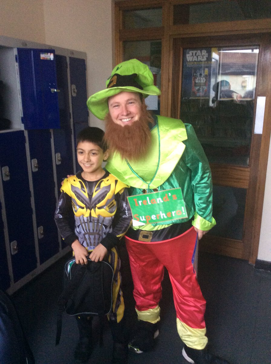 Ireland's Superhero makes an appearance at HPS for our @PSDcoaching Mr Brown's Children with Cancer charity fun day