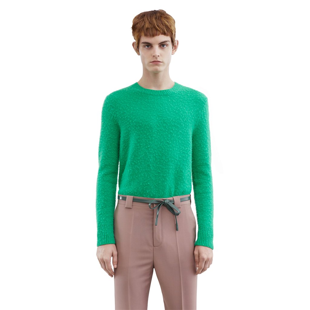 acnestudios's tweet image. #AcneStudios Peele holly green is a hand pilled sweater in luxurious cashmere blend: bit.ly/1pLtK4N