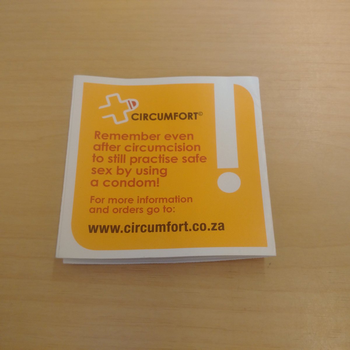 #Circumfort #VMMC circumfort.co.za R35 each; to order call Musa 078 474 0612 #CutAndCondomise