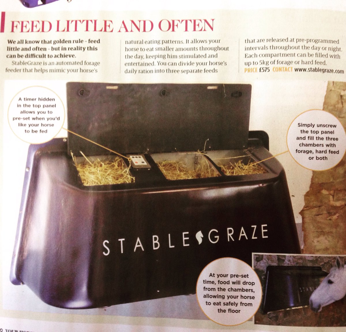StableGraze's tweet photo. Excited to see StableGraze in @YourHorse magazine this month!! https://t.co/yxXfEFBs6s