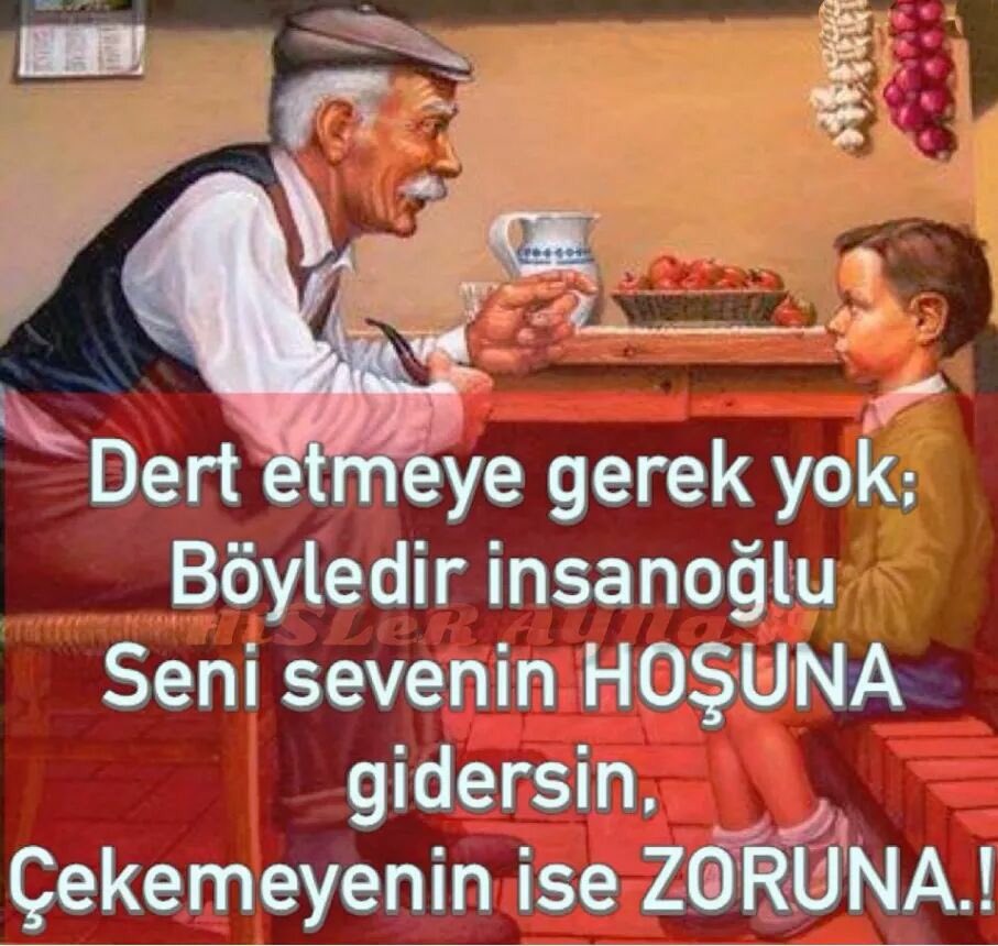 Dert etmeye gerek yok böyledir insanoğlu seni sevenin hoşuna gidersin çekemeyenin zoruna