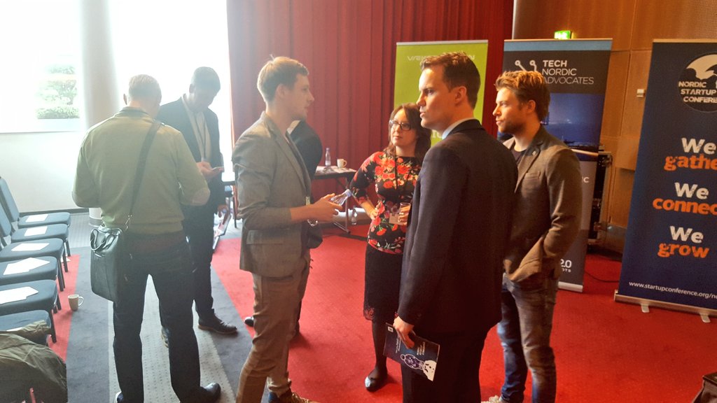 mrknt's tweet photo. #NordicStartupConference fintech panelists from @TransferWise @Klarna, @Trustly @Unwire @tradable on stage soon. https://t.co/9CbK23FwAz