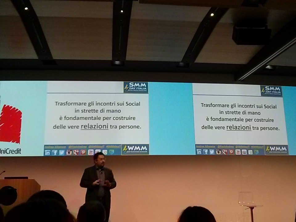 #SMMdayIT nonostante lo sciopero la tower hall @UniCredit_PR è piena per seguire <a href="/FlashAndrea/">Andrea Albanese</a> <a href="/smmdayit/">Social Media Marketing Day #SMMdayIT</a>