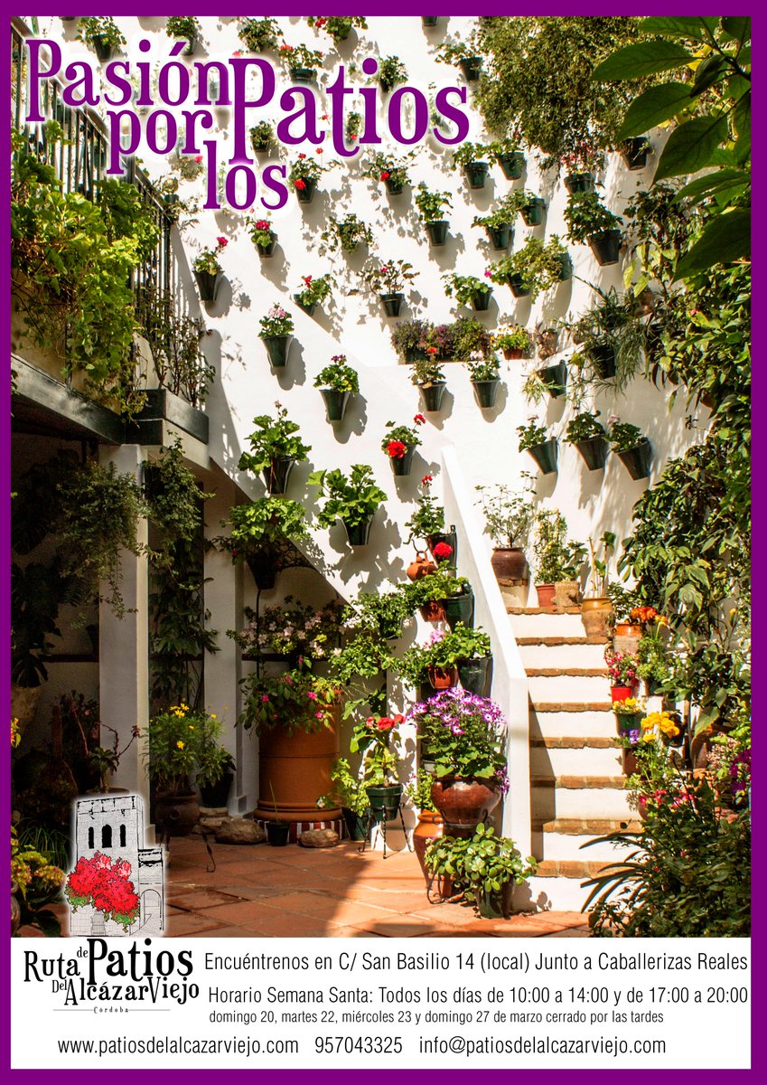 Semana Santa...Pasión x los Patios,azahar e incienso crean 1 aroma único. Abrimos nuestras puertas,abre tus sentidos