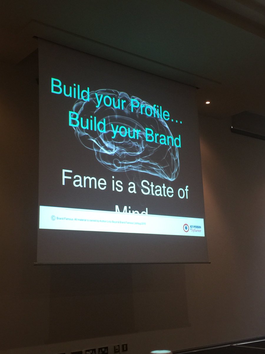 yashv's tweet photo. Fame is a state of mind @Linzi_Boyd #kpimethod https://t.co/EgbC4iSEZ9