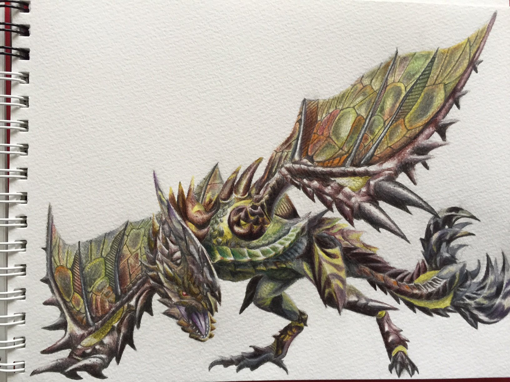 Twitter 上的 Pellonpekko ライゼクス描きましたー モンハンクロスより 色鉛筆 イラスト基地 イラストの森 イラスト完成 絵描きイラスト置き場 Mh モンハン T Co 4bqfx6qyhc Twitter