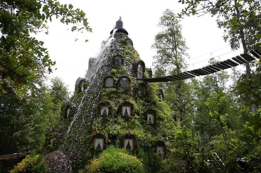 Montana Magica Lodge, #Chile. Literally an #hotel covered by #green! Check our website: goo.gl/z9bBUU?di1nT