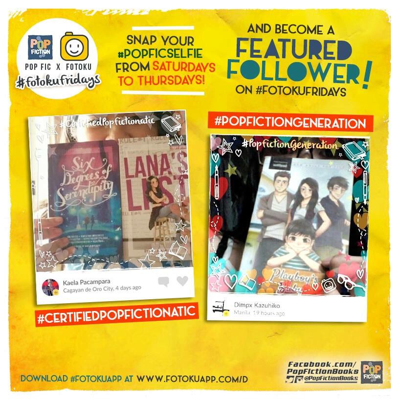 PopFictionBooks's tweet photo. TGIF #CertifiedPopFictionatics! Congrats to this week's #FeaturedFollowers! πβπ»οΈππ https://t.co/EU80HwvJfM