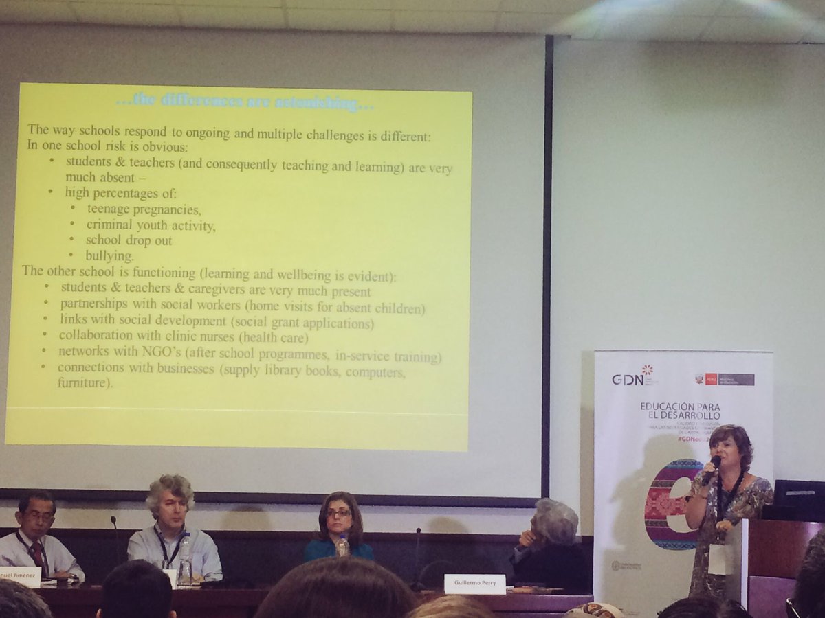 Ebersöhn: If families are in school, the social-emotional competence (of the student) can improve #GDNedu2016