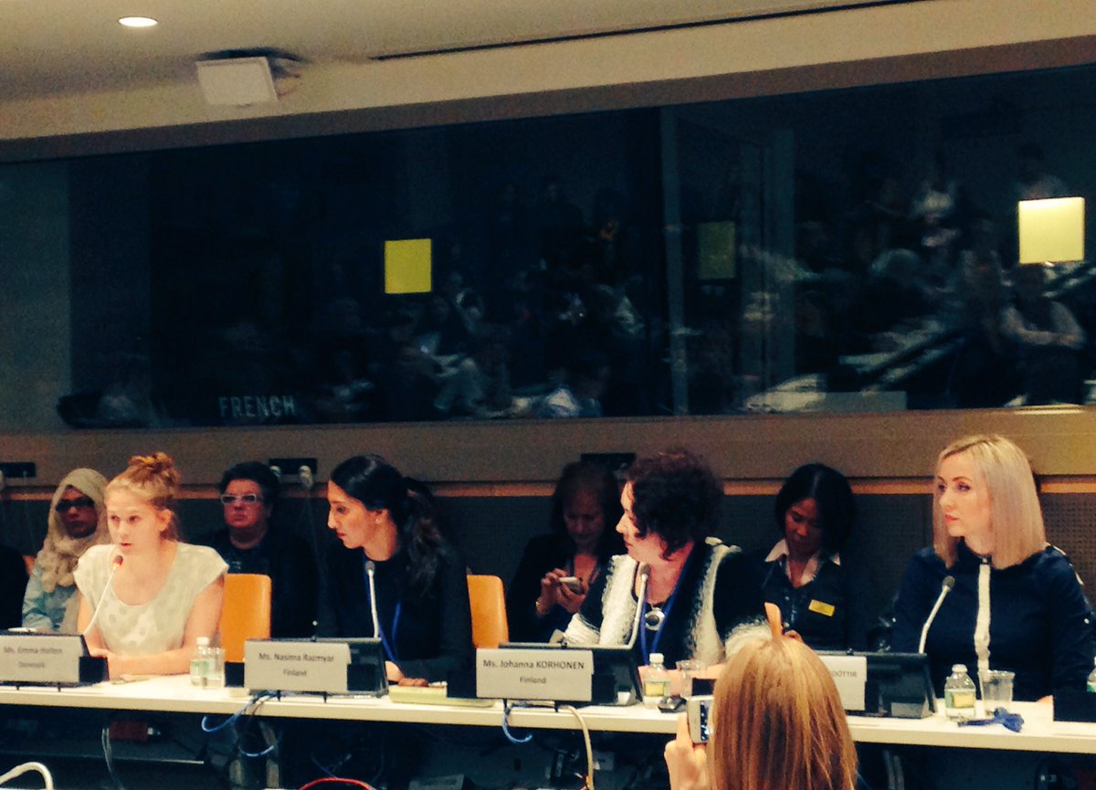 MothersUnion's tweet photo. 'Online abuse has a chilling effect on other women, who then fear going online' - Emma Holten, Denmark #UNCSW16 https://t.co/rTP8YiXIVL