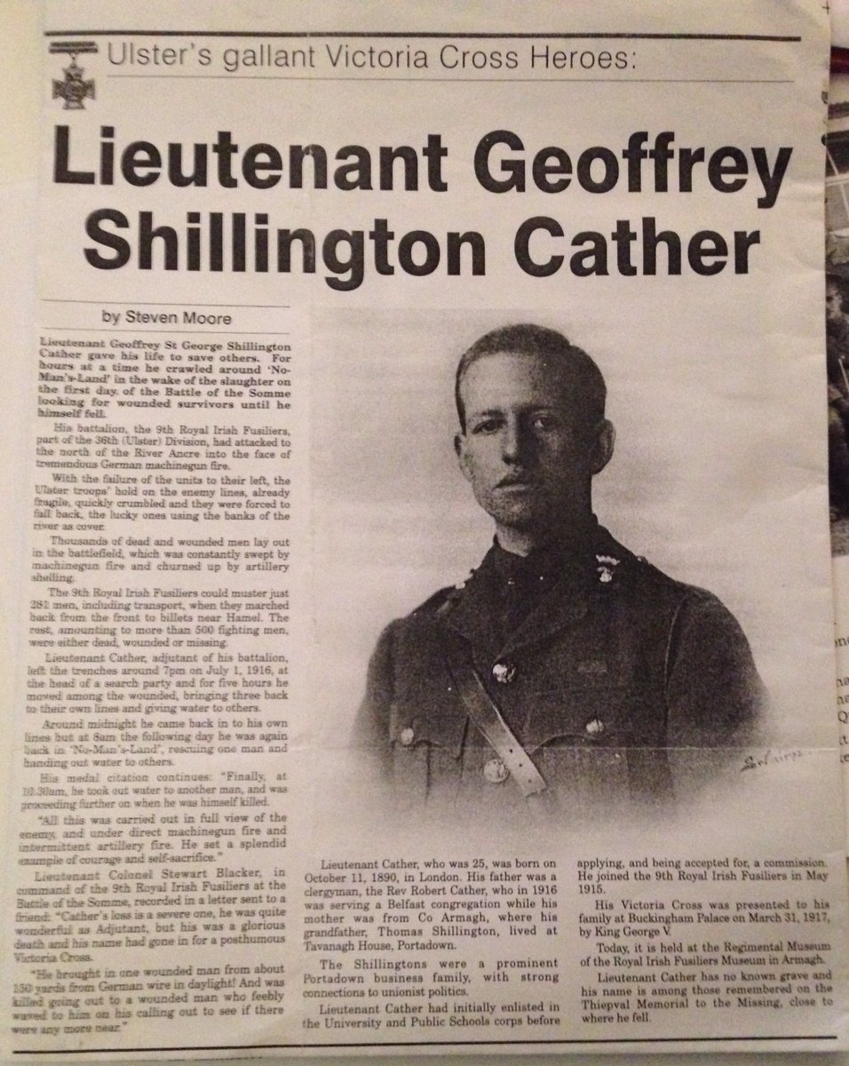 Relatives of Lt Geoffrey Cather VC share family memorabilia with @StreathamSoc #StreathamVCStone #Lambeth #Somme100