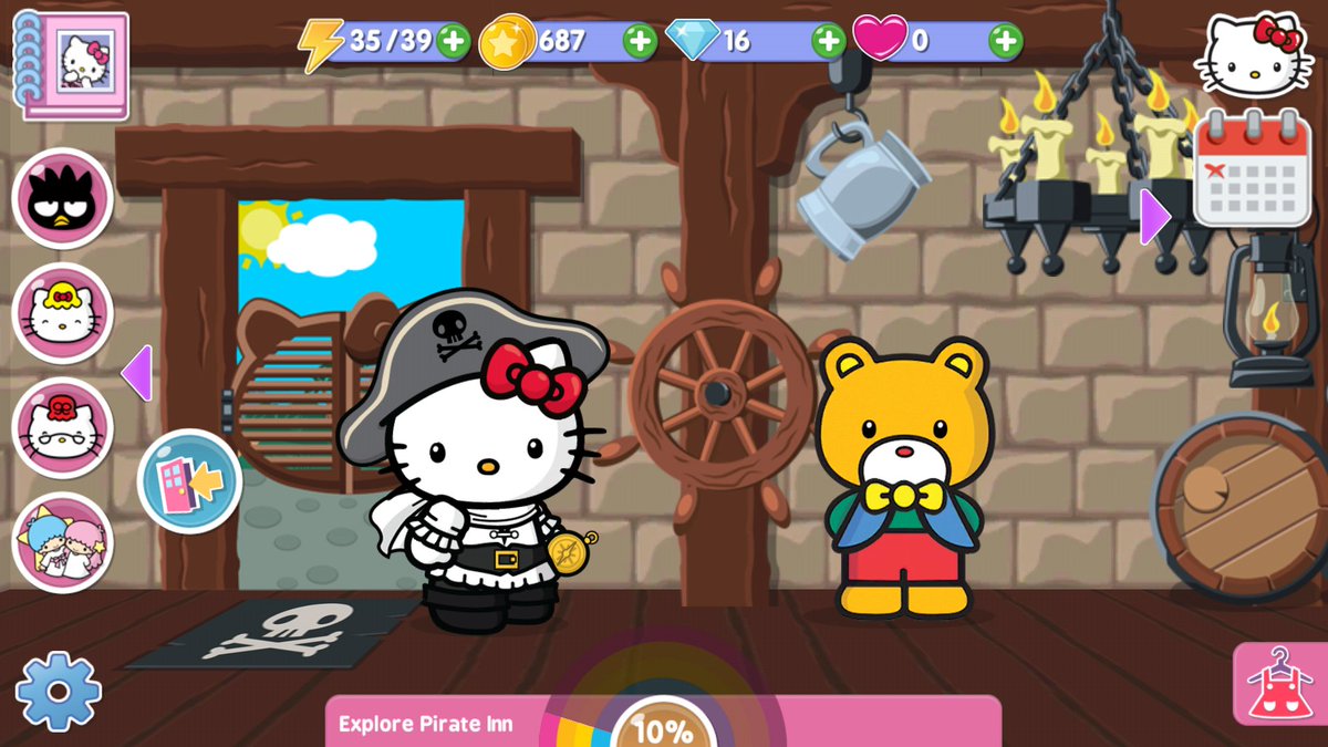 ANutsGames's tweet photo. #HelloKitty and #Tippy have that #FridayFeeling! Time to have some fun on Pirate Island! https://t.co/Vn0y2EyX2e https://t.co/Zyb6zS32l3