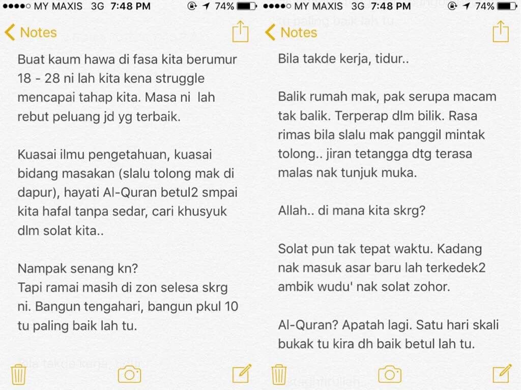 HarizahBalkish's tweet photo. Siapa wanita umur 18-28 WAJIB baca... 
Deep... https://t.co/Qfj2VoKkzs