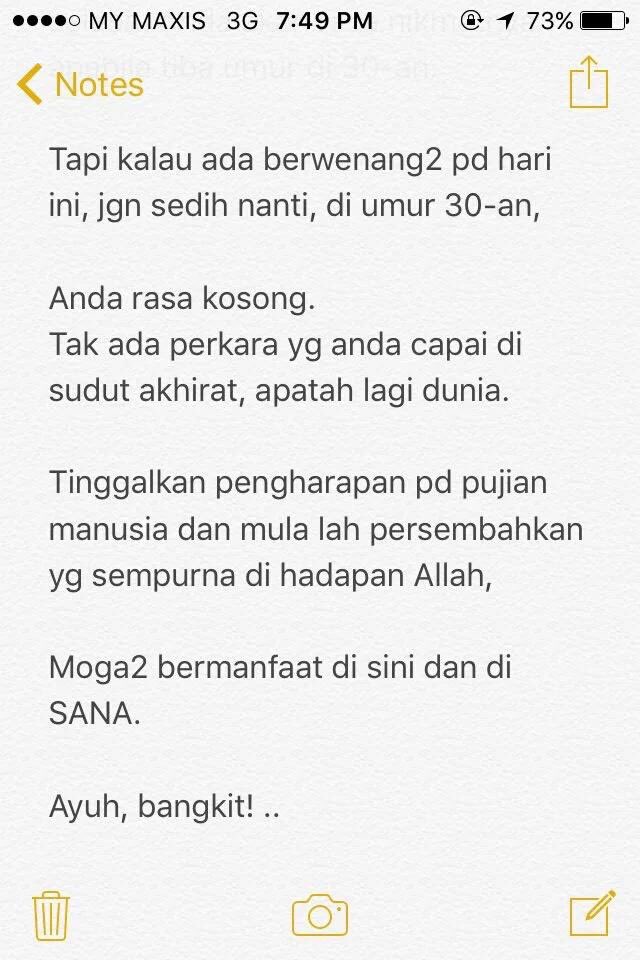 HarizahBalkish's tweet photo. Siapa wanita umur 18-28 WAJIB baca... 
Deep... https://t.co/Qfj2VoKkzs