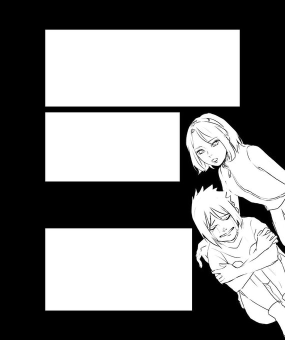 子サスケと二部サクラ 