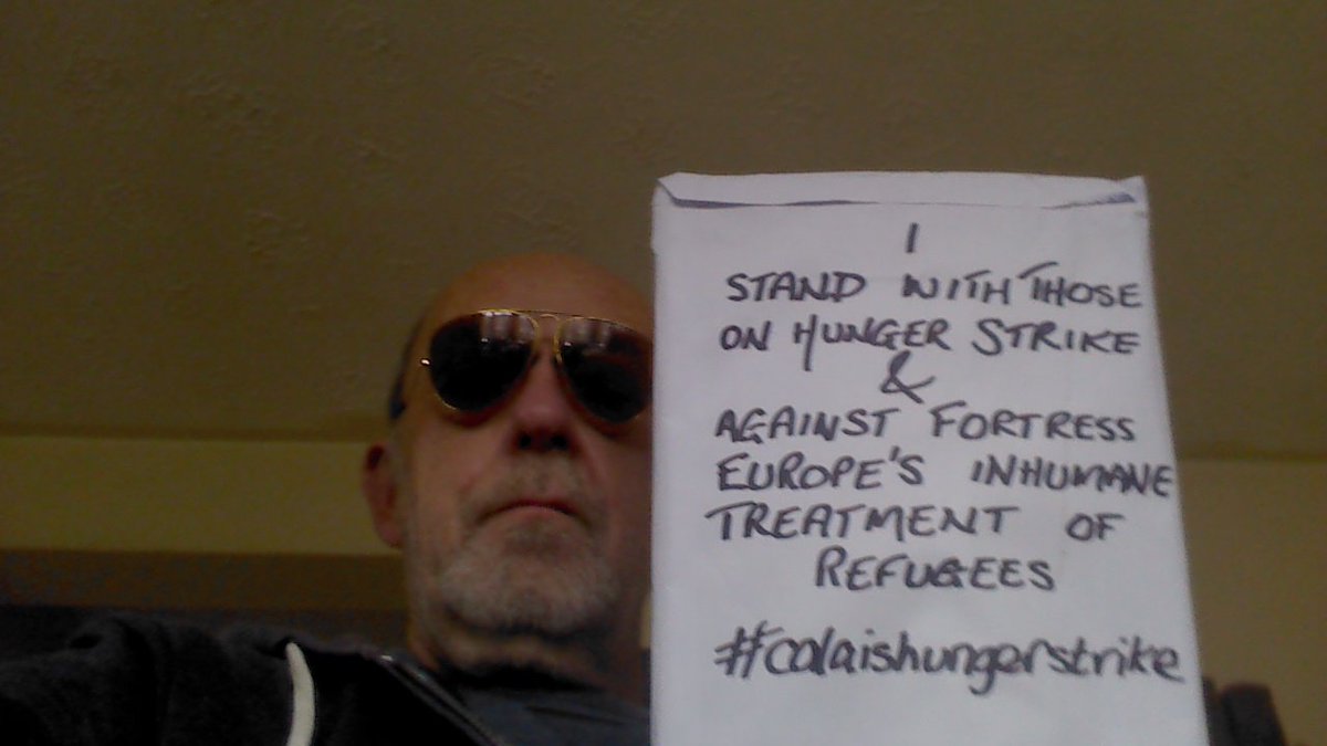 rockingmitch's tweet photo. #calaishungerstrike https://t.co/03WtXTqZV4
