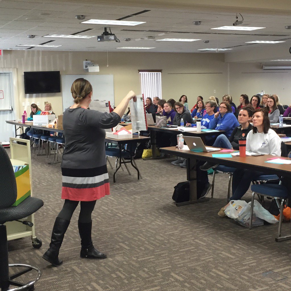 educationec's tweet photo. Preschool Teachers learning about Adaptive Books!Thanks Gretchen!@educationec @pennigaul @KeystoneAEA @conway_gret https://t.co/JtpkWvWcie