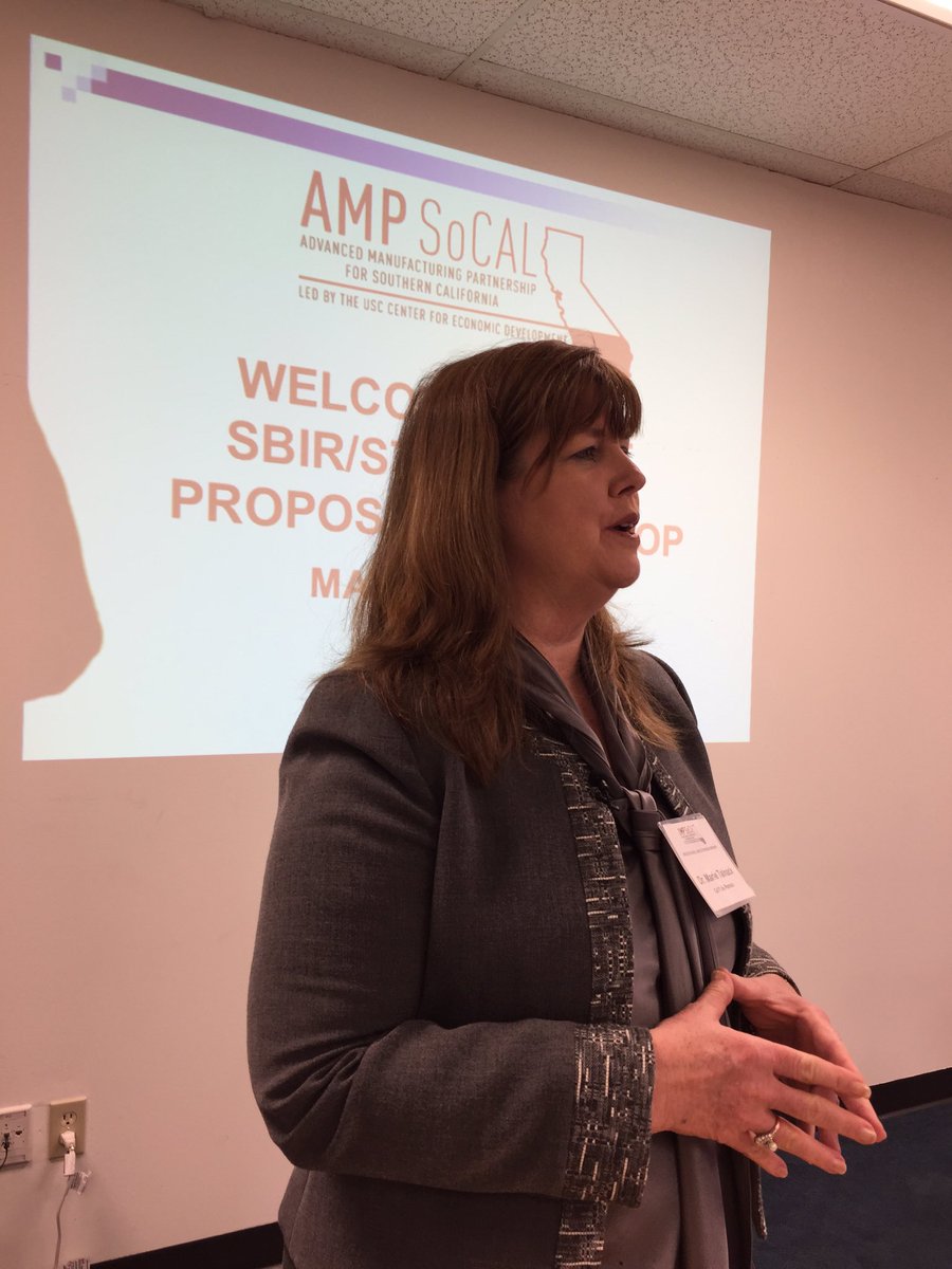 CPP_TTIC's tweet image. Marie Talnack, Director @CPP_TTIC giving an overview of SBIR/STTR phase 1 proposal programs @porttechla @AMP_SoCal