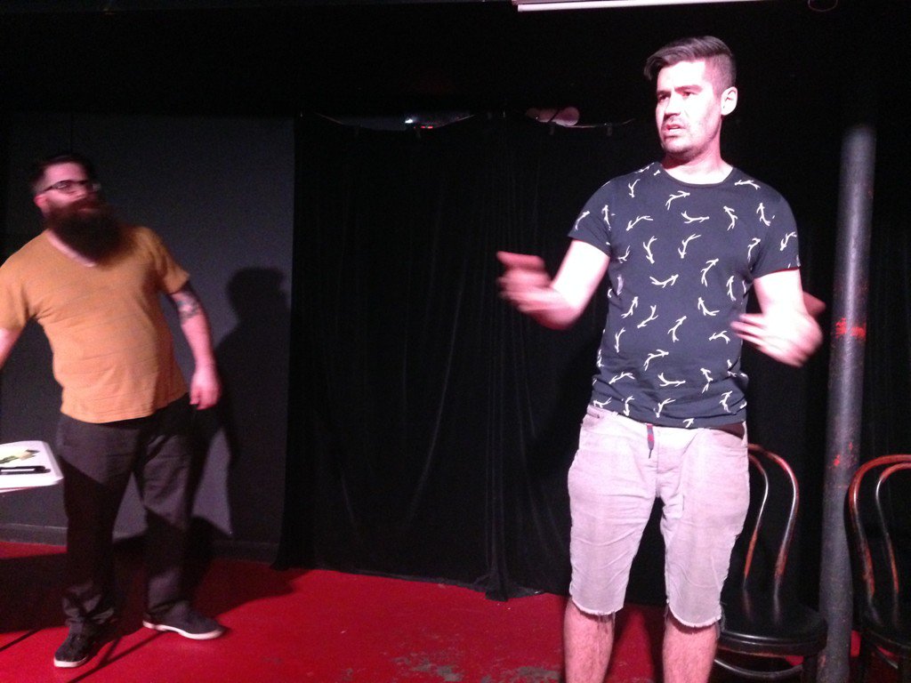 AllenJMorrison's tweet image. I had a blast hitting the stage in New Orleans last night! @VanTheatreSport meets @tnm_nola Fear The Zombie