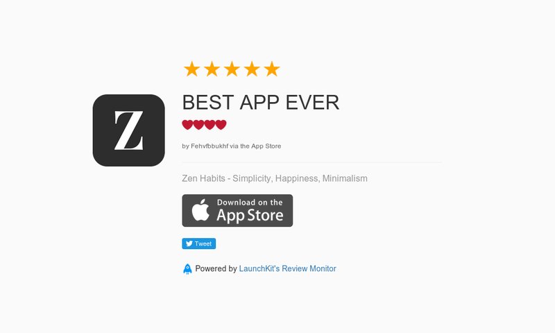 MonkeyTheorem's tweet image. 5 Star Review: "BEST APP EVER: ❤️❤️❤️❤️" launchkit.io/reviews/S5iKXk…
