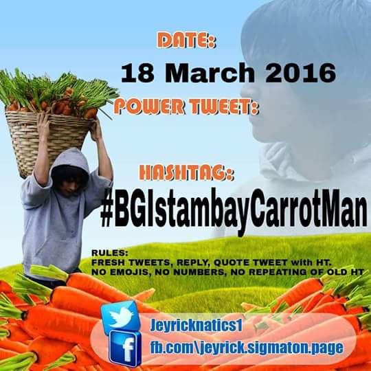 ArudAzia's tweet photo. #BGIstambayCarrotMan 

Bubble Gang with Jeyrick Sigmaton.... 

Way to go young man.. https://t.co/l01JVir0fK