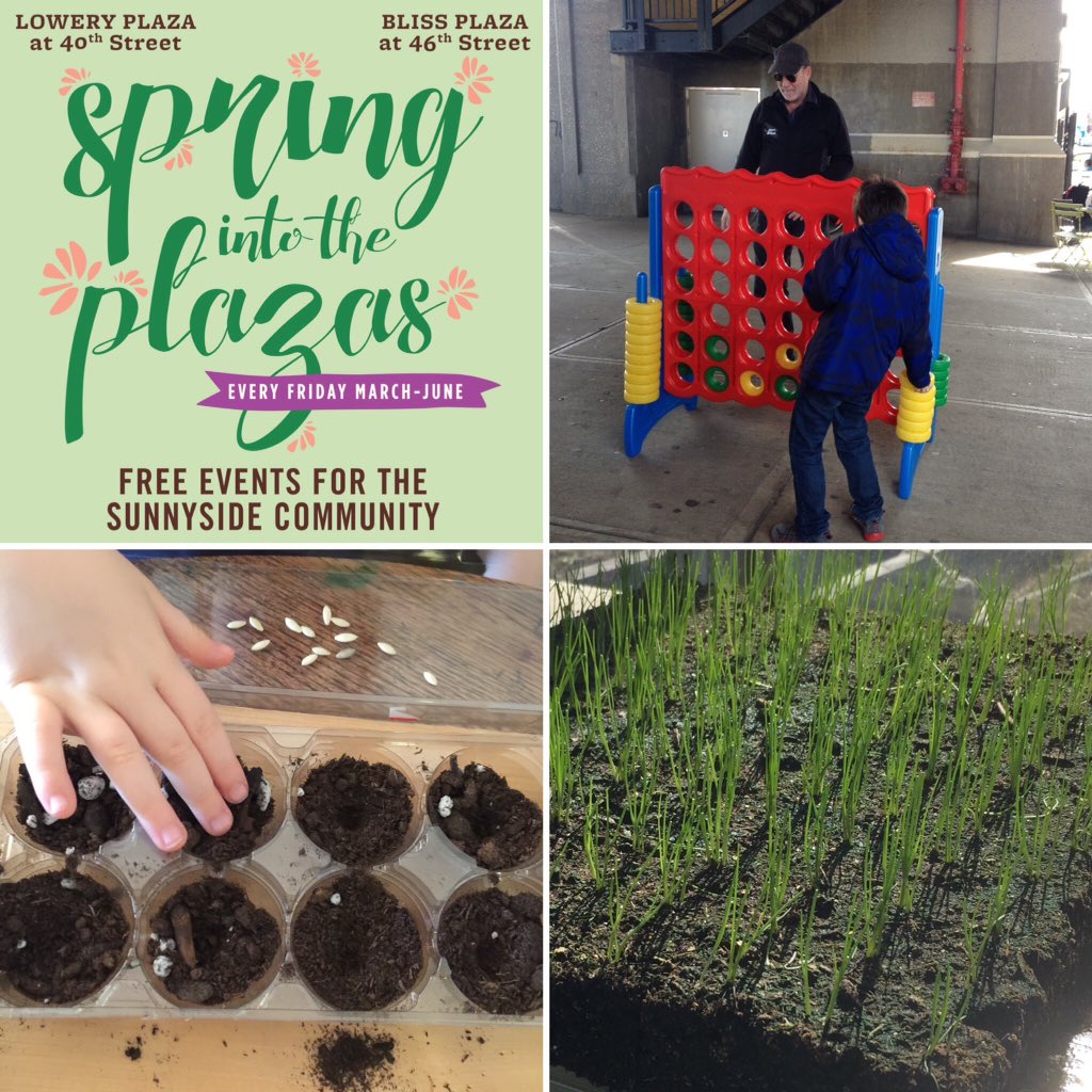 SunnysideShines's tweet photo. Today's Spring into the Plaza event: make mini-greenhouses with local artist Cevan Castle! Free, 12-2, Lowery Plaza https://t.co/DK598LOz8g