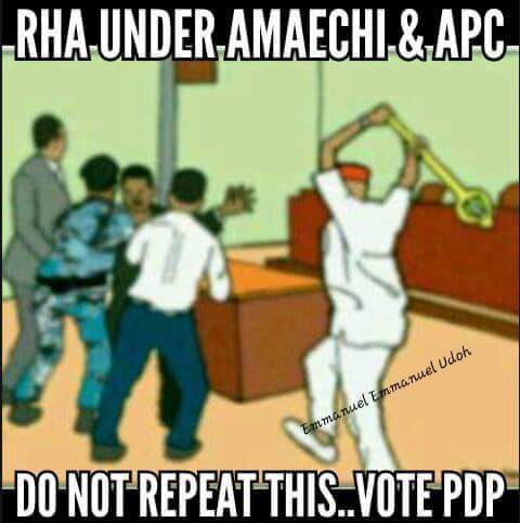 Omoowa4real's tweet photo. Rivers pple should avoid dis calamity nd vote for #NewRiversVision @adeyanjudeji @gbemy01 @femifanikayode @meks2850 https://t.co/wp58AUpTRA