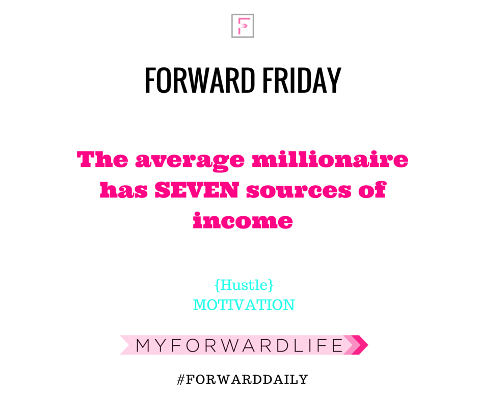 myforwardlife's tweet photo. The average millionaire has SEVEN sources of income #hustle #motivation #forwarddaily https://t.co/ufhrh9Snkz