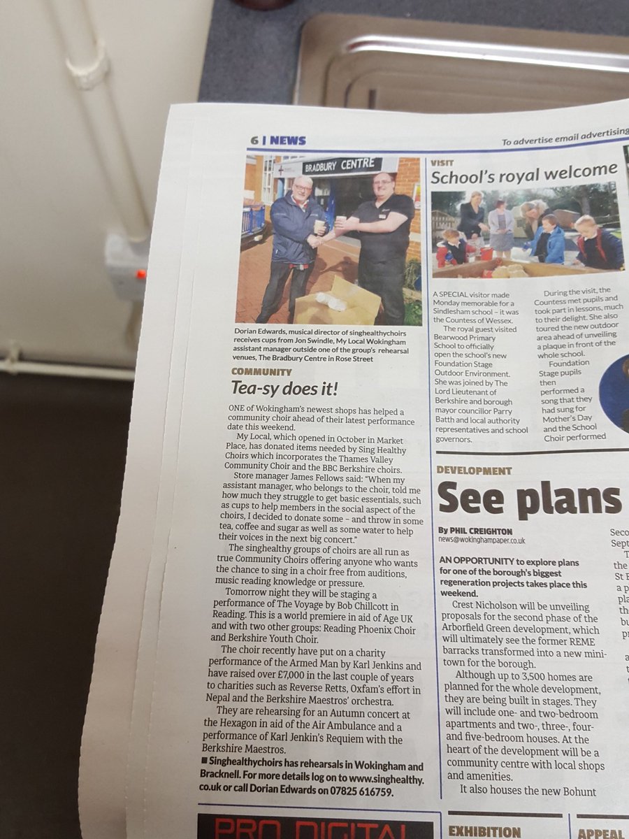 MyLocalWoko's tweet photo. Thanks for this @WokyPaper @TeamMyLocal #2papersinaweek #helpinglocalcauses https://t.co/u8LTD4WP6O