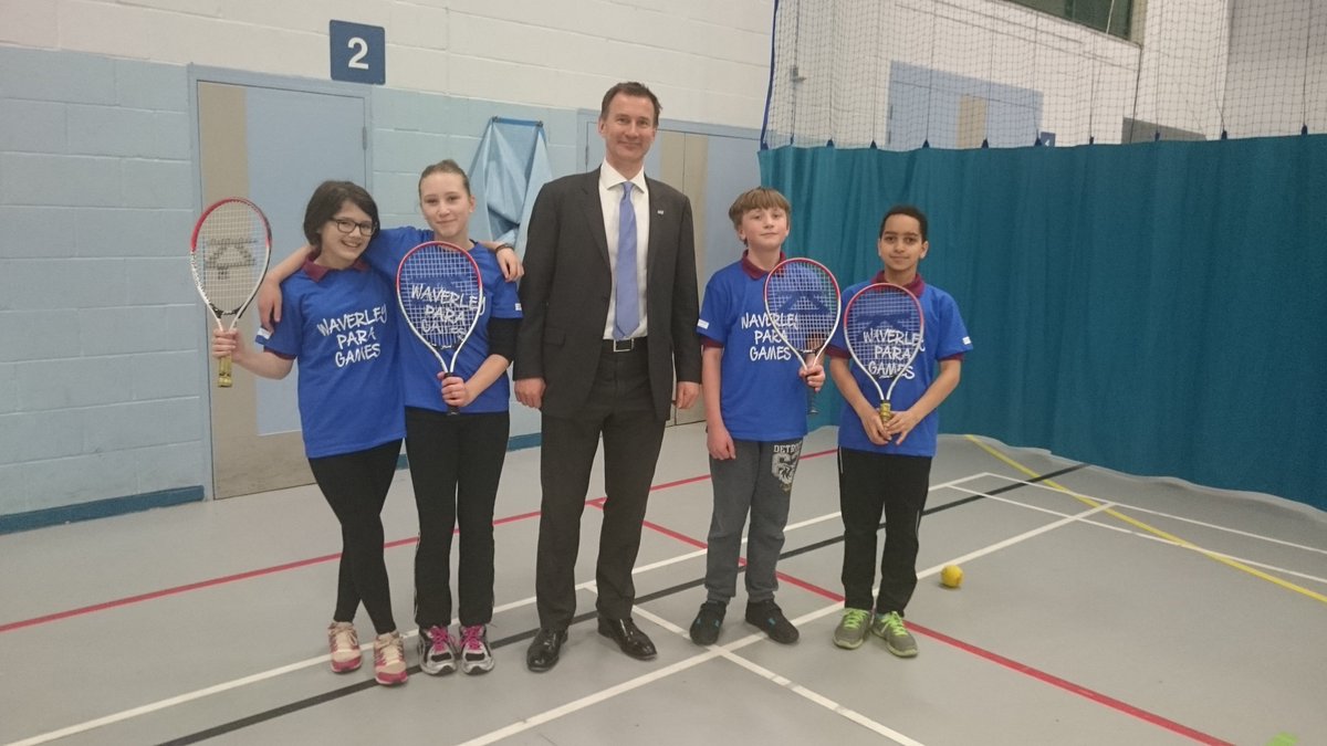 Jeremy_Hunt's tweet photo. What a fantastic morning at the Waverley Para Games 2016 – A record number of children participating. https://t.co/har5psHDwl