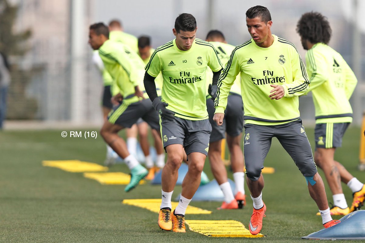 🔧⚽✅
Penúltima sesión de puesta a punto para el partido contra el Sevilla.

#RMCity #HalaMadrid