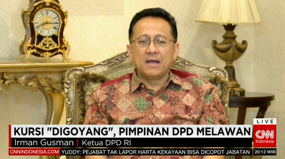 .<a href="/IrmanGusman_IG/">Irman Gusman</a>: Hasil keputusan paripurna Januari 2016 setujui sepanjang tak bertentangan UU MD3. #Prime