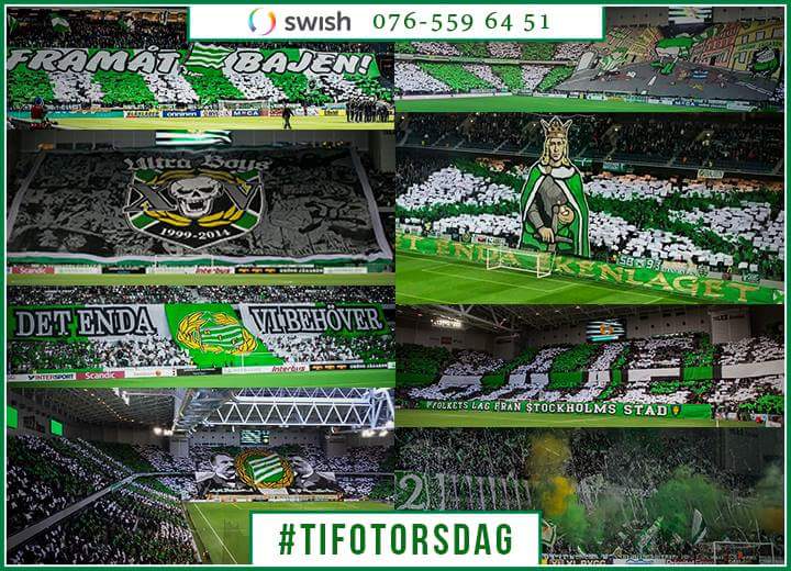 25 017 kronor! Så mycket pengar fick tifogruppen in igår under tifotorsdagen! #bajen