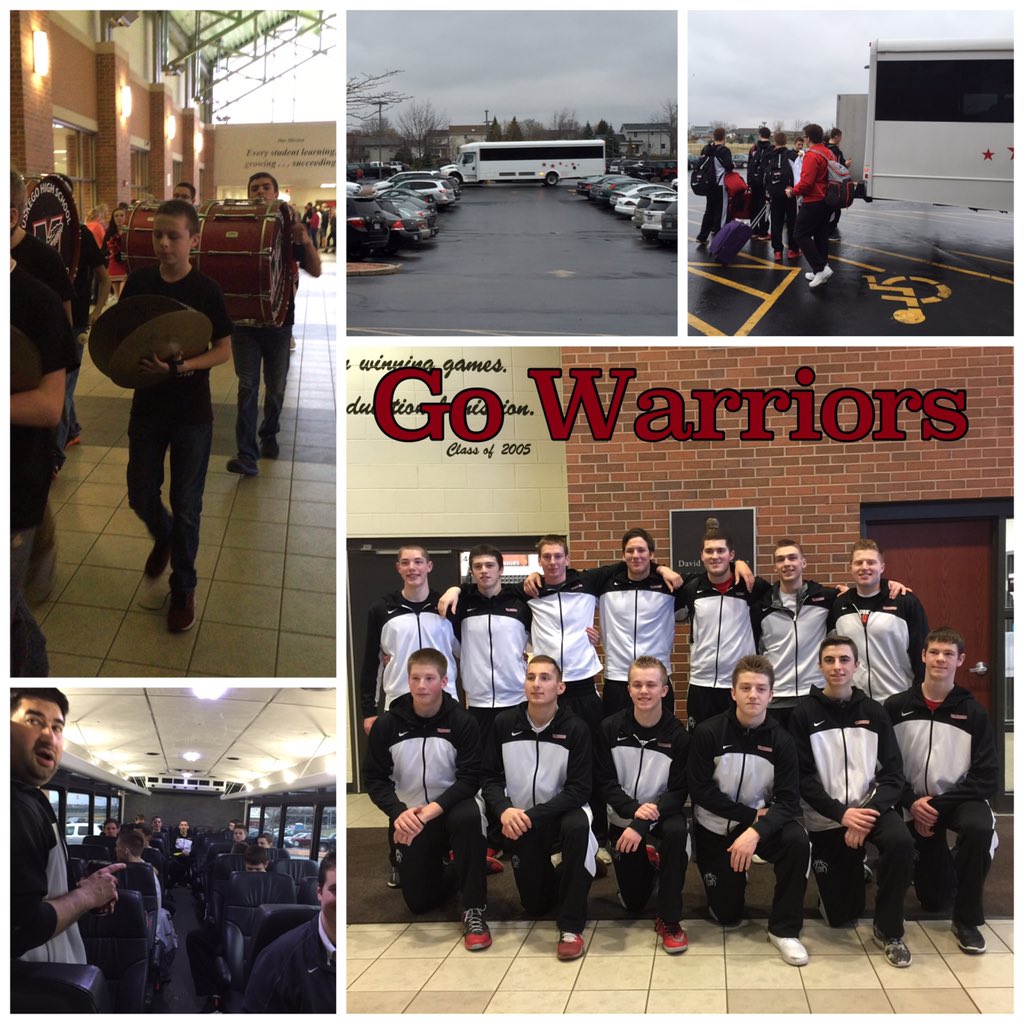MuskegoNorwaySc's tweet photo. Sending the Warrior Team off to State!  Good luck!! https://t.co/GPWZ6TKz0N