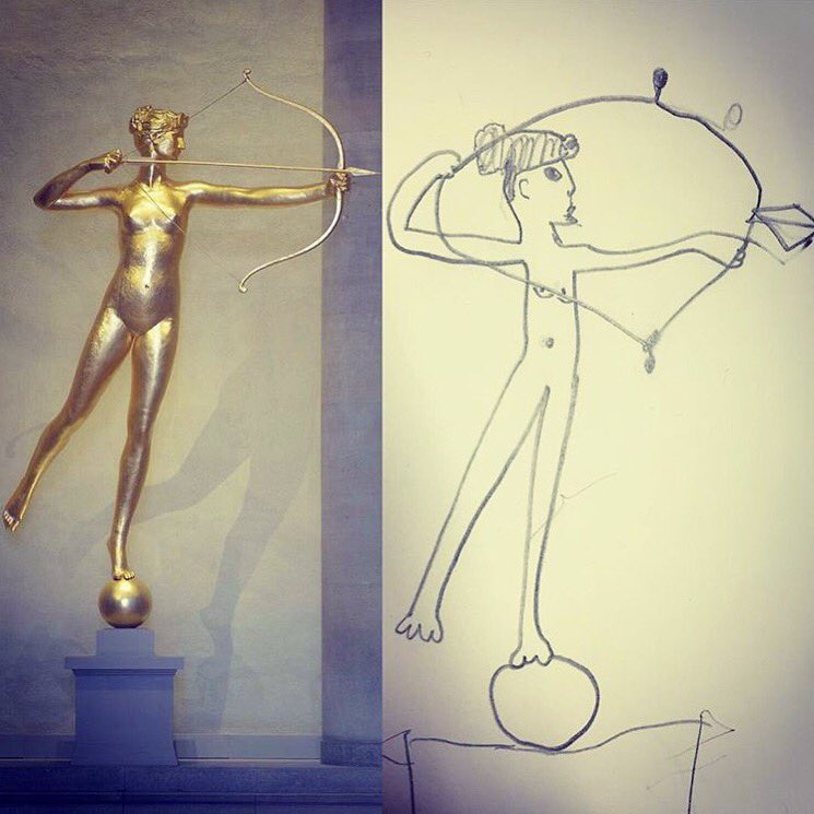 The likeness is uncanny. 4th grader Morgan drew an impressive Diana on her school's visit to <a href="/philamuseum/">Damen Diva</a>.