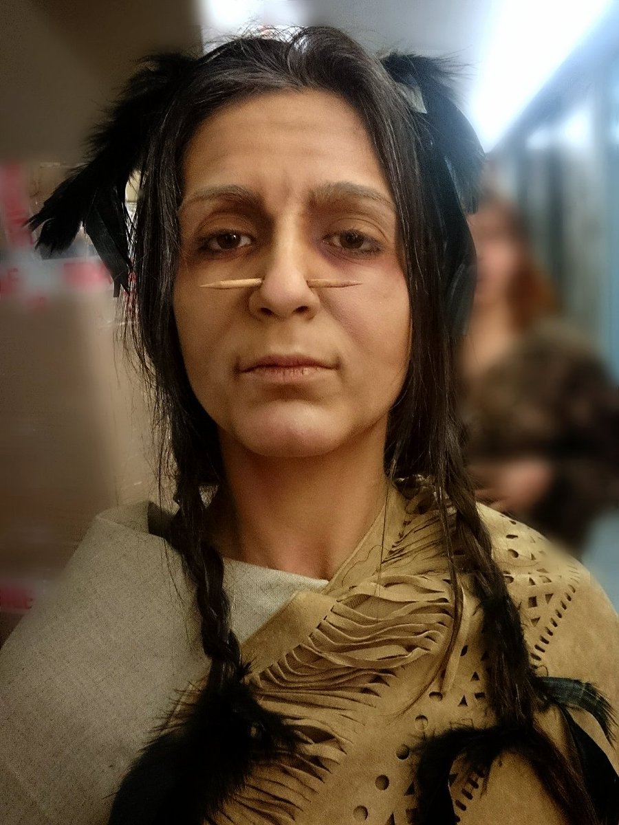 MisaWingingIt's tweet photo. #Shaman #makeup #makeupartist #artisticmakeup #sfxmakeup #oldladymakeup https://t.co/gS2yBGbFZ9