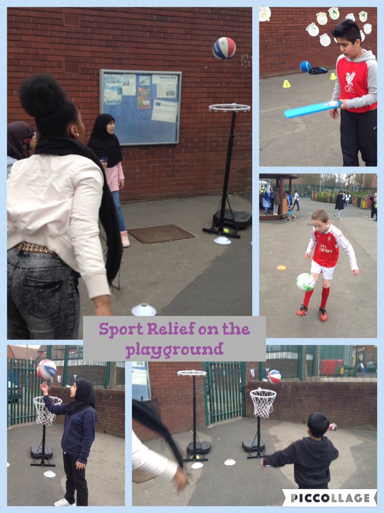 ron_blackwood's tweet photo. Lunchtime activities were a hit for Sport Relief @VicParkAcademy #VPPE https://t.co/06DBHArYbw