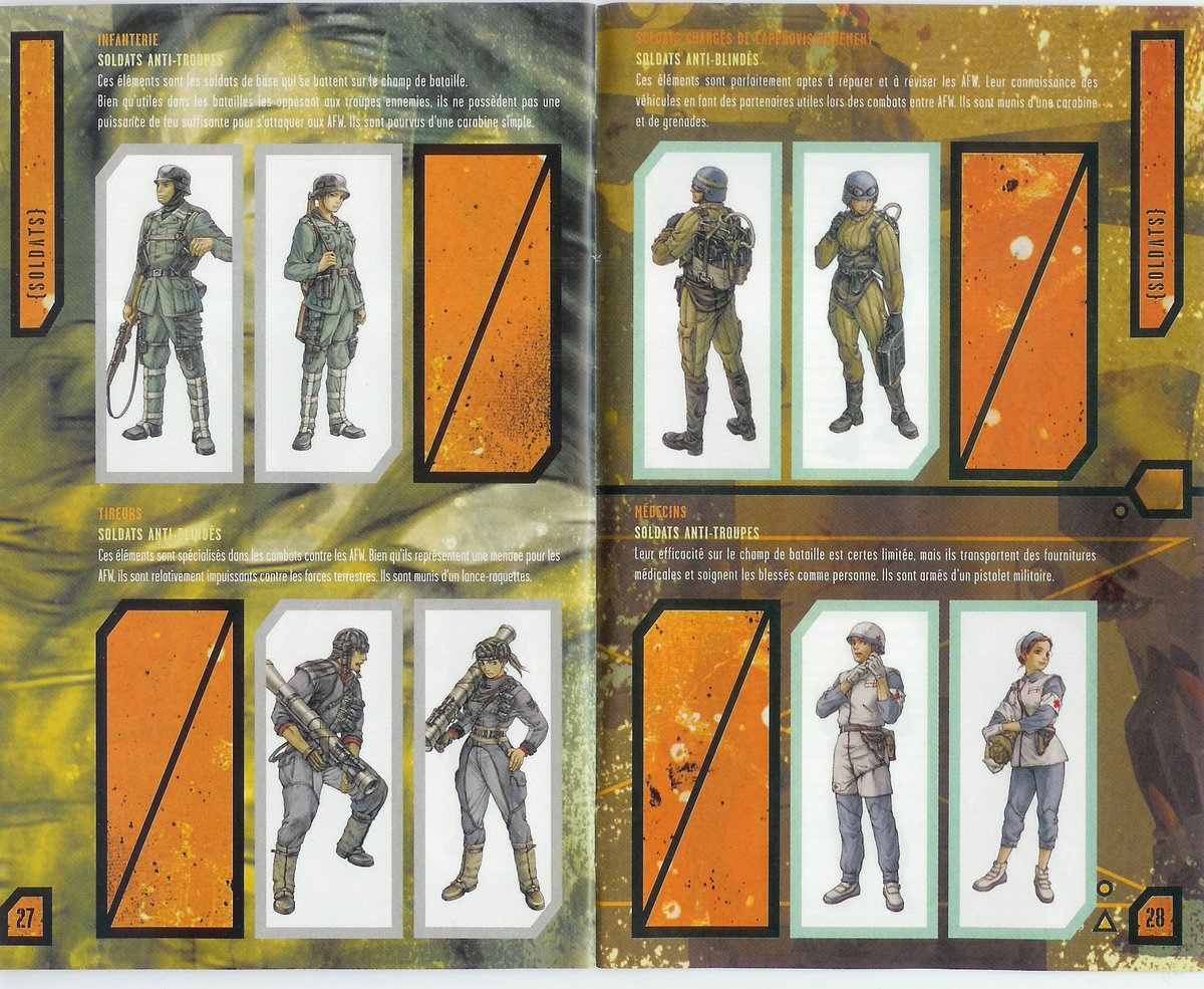 陽炎01型 Ring Of Redのフランス語版取説のスキャン画像をインターネットの海から見つけた 随伴兵の全身画像がありがたい T Co Z0fjj8rtrm