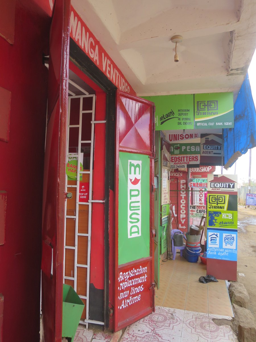 pesa_africa's tweet image. 1 money agent serving 1 Telcos and 4 Banks. Agent requires 4 PDQs for each bank and a mobile phone for Mpesa.