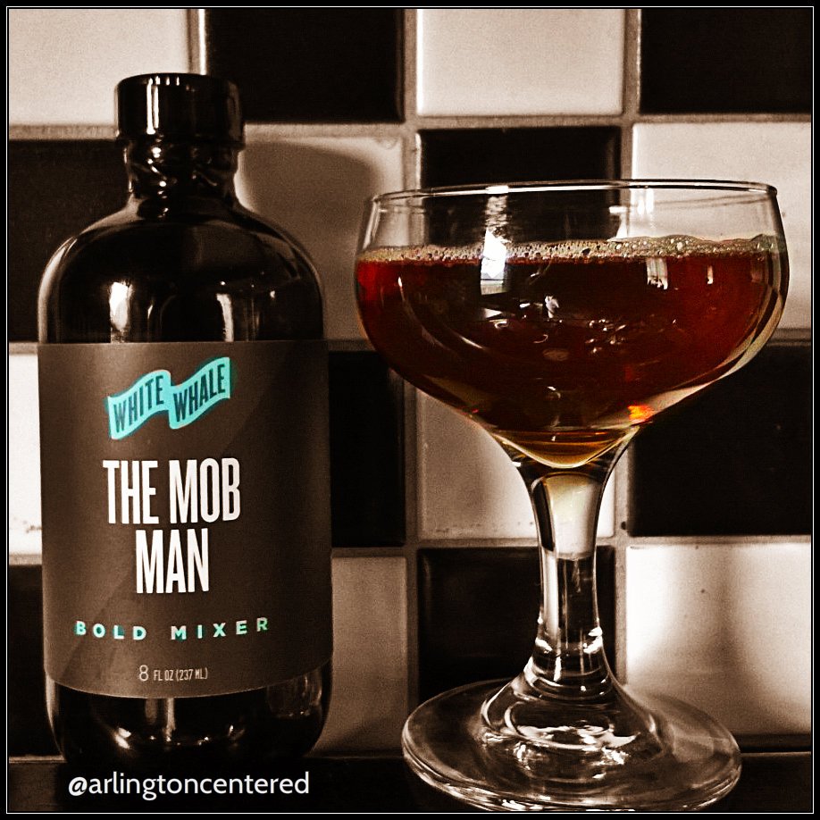 ArlingtonCenter's tweet image. Tonight's tasting @drinkwhitewhale #MobMan mixer. #Speakeasy style #cocktail you can make at home! #MarchMadness